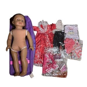 Deluxe Doll Set with Red Dress and Accessories